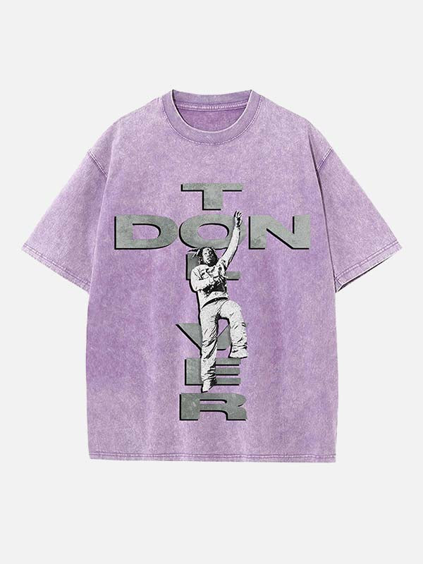 Don Toliver Print Round Neck T-shirt