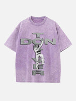 Don Toliver Print Round Neck T-shirt