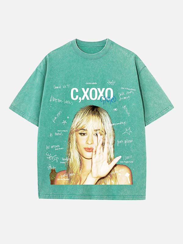 Camila Cabello Print Round Neck T-shirt
