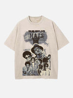 Bruno Mars Print Round Neck T-shirt