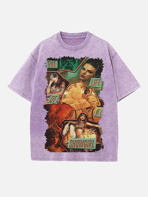 Taylor Swift Print Round Neck T-shirt