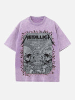 Metallica Print Round Neck T-shirt