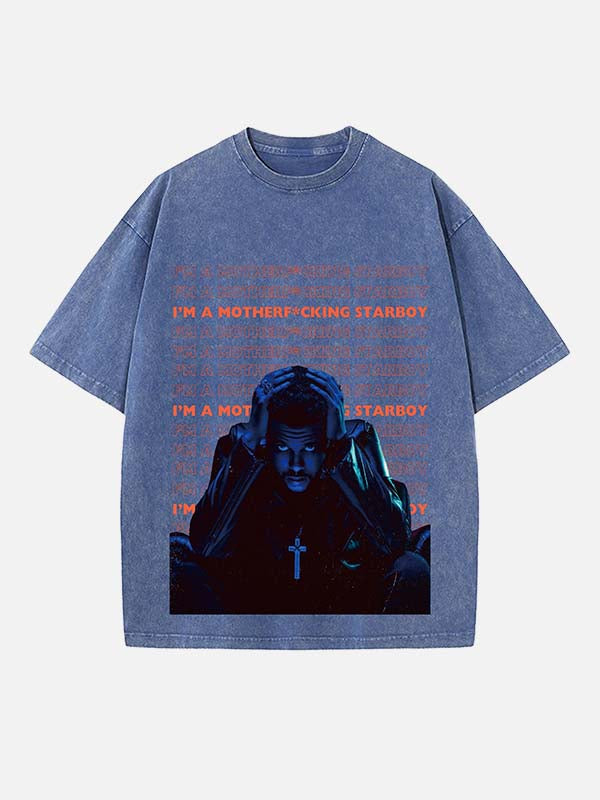 The Weeknd Print Round Neck T-shirt