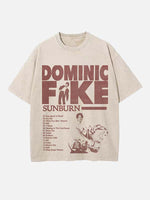 Dominic Fike Print Round Neck T-shirt