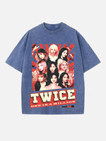 TWICE Print Round Neck T-shirt