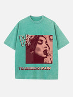 Dua Lipa Print Round Neck T-shirt