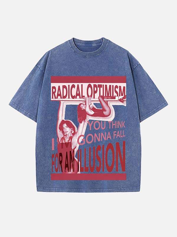 Dua Lipa Print Round Neck T-shirt