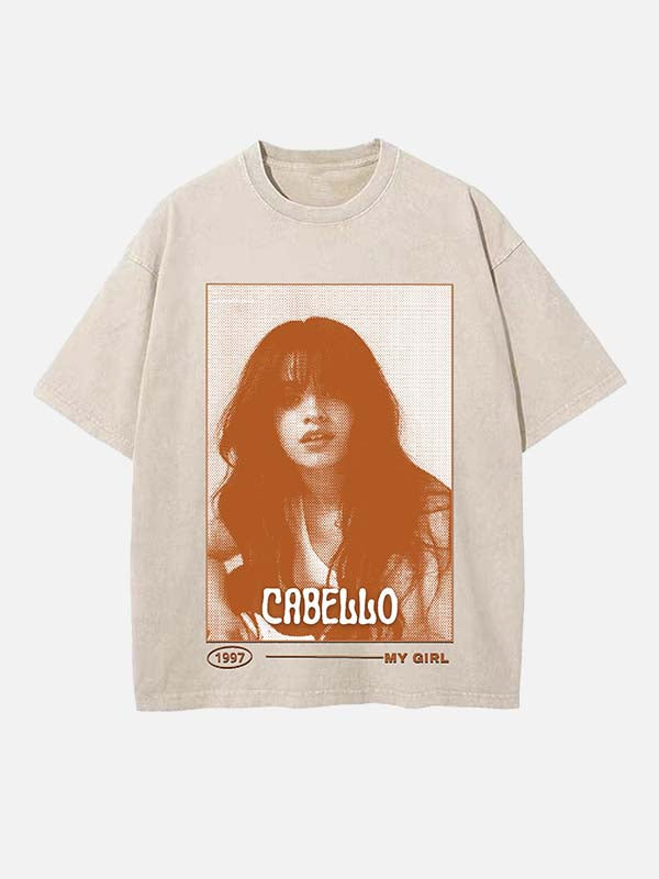 Camila Cabello Print Round Neck T-shirt