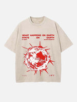 Kendrick Lamar Print Round Neck T-shirt