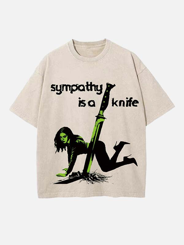 Charli xcx Print Round Neck T-shirt