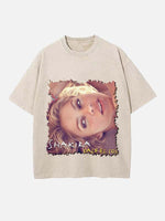 Shakira Print Round Neck T-shirt