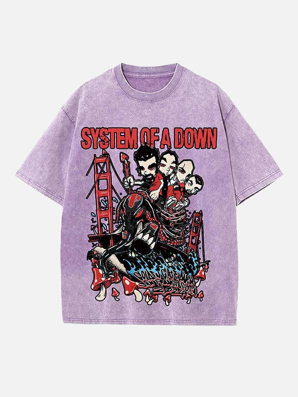 System of a Down Print Round Neck T-shirt