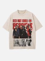 Red Hot Chili Peppers Print Round Neck T-shirt