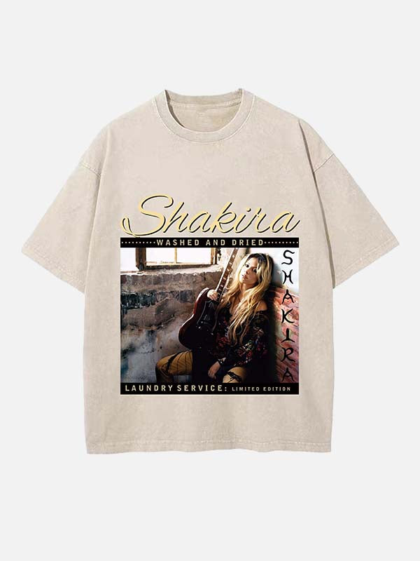 Shakira Print Round Neck T-shirt