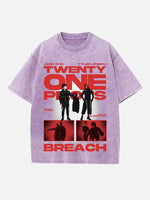 Twenty One Pilots Print Round Neck T-shirt
