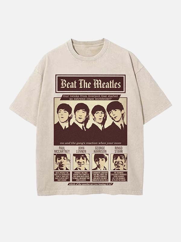 The Beatles Print Round Neck T-shirt