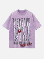 Bon Jovi Print Round Neck T-shirt