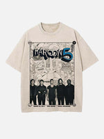Maroon 5 Print Round Neck T-shirt