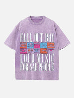 Fall Out Boy Print Round Neck T-shirt