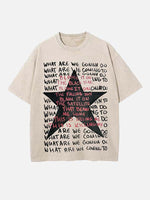 Radiohead Print Round Neck T-shirt