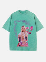 Karol G Print Round Neck T-shirt