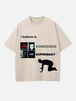 Evanescence Print Round Neck T-shirt