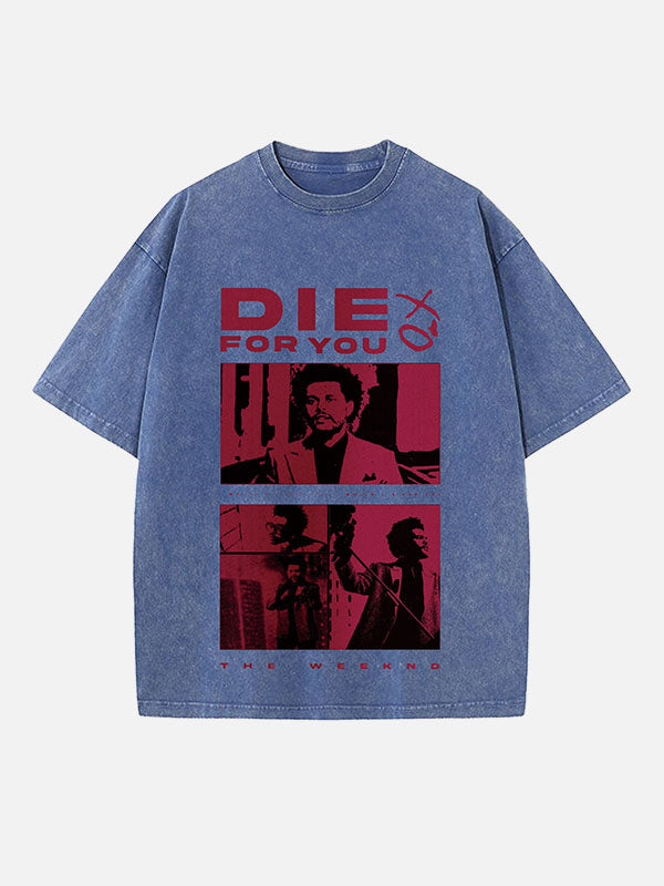 The Weeknd Print Round Neck T-shirt
