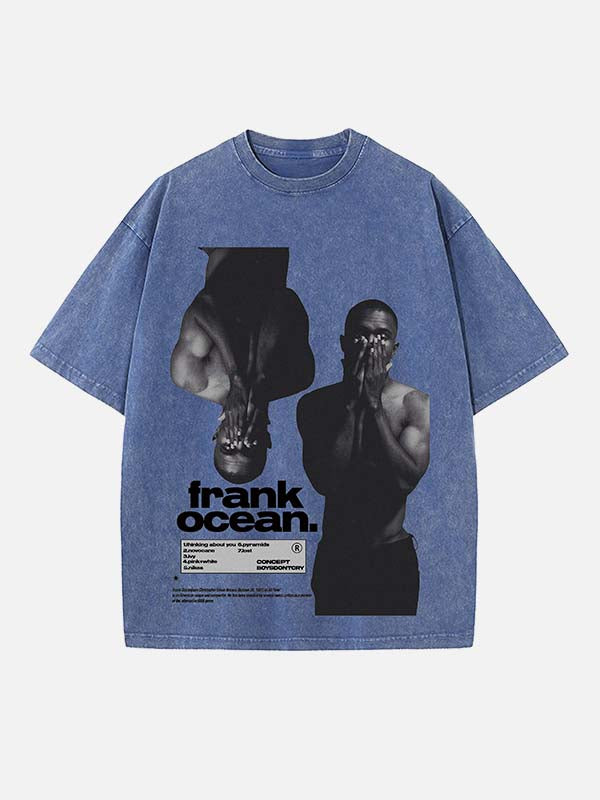 Frank Ocean Print Round Neck T-shirt