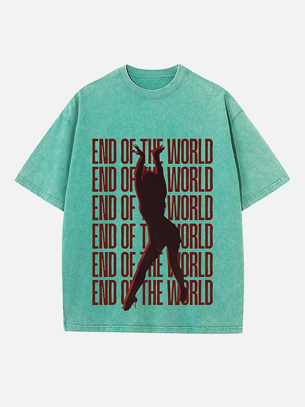 Miley Cyrus Print Round Neck T-shirt