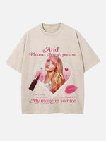 Sabrina Carpenter Print Round Neck T-shirt