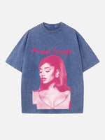 Ariana Grande Print Round Neck T-shirt