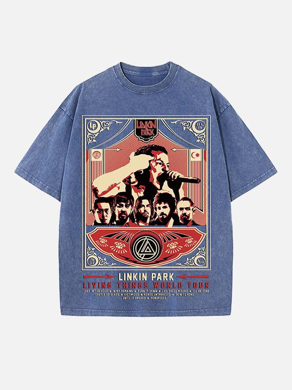 Linkin Park Print Round Neck T-shirt