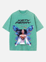 Katy Perry Print Round Neck T-shirt