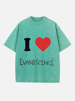 Evanescence Print Round Neck T-shirt