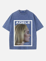 Adele Print Round Neck T-shirt