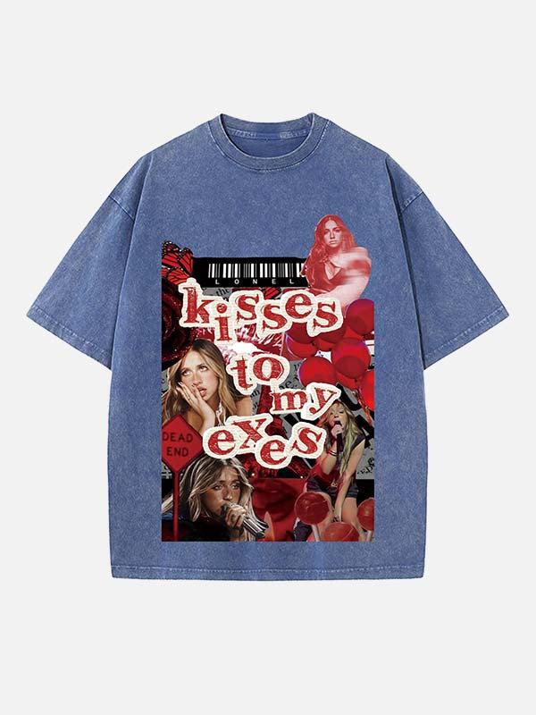 Tate McRae Print Round Neck T-shirt