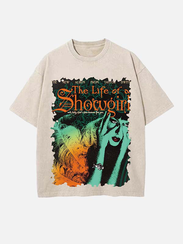 Taylor Swift Print Round Neck T-shirt