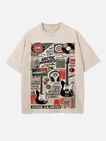 Arctic Monkeys Print Round Neck T-shirt