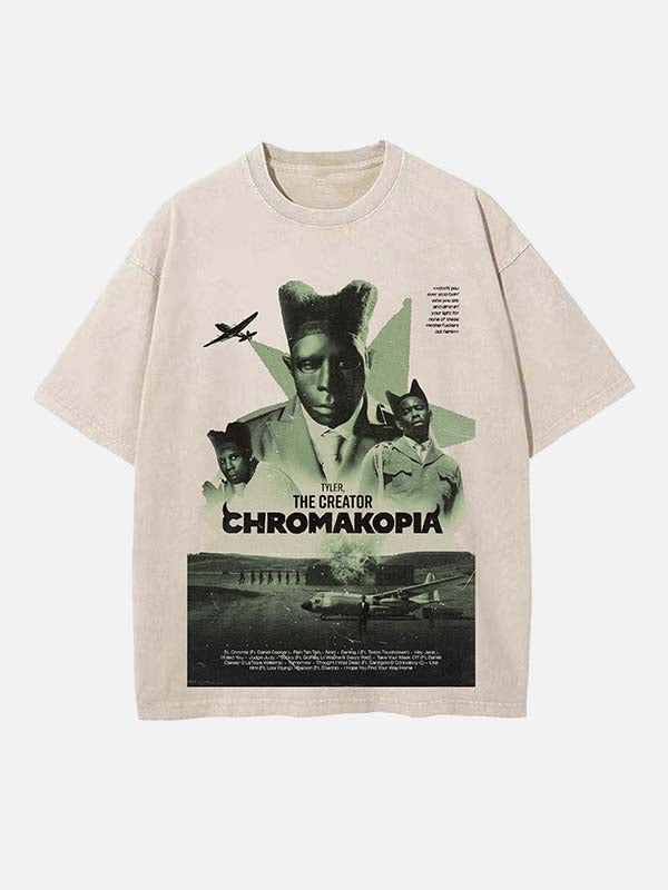 Tyler, The Creator Print Round Neck T-shirt