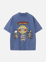GUNS N' ROSES Print Round Neck T-shirt