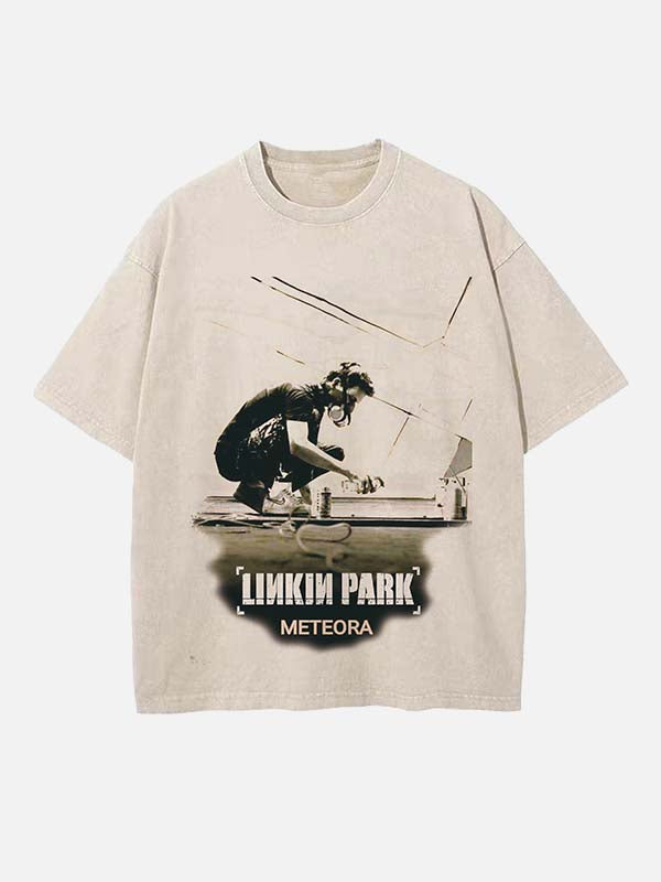 Linkin Park Print Round Neck T-shirt