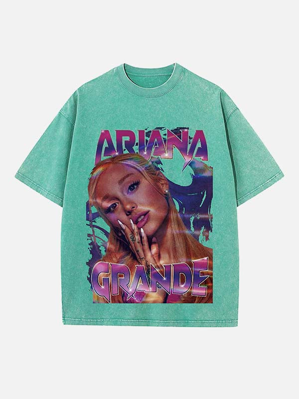 Ariana Grande Print Round Neck T-shirt