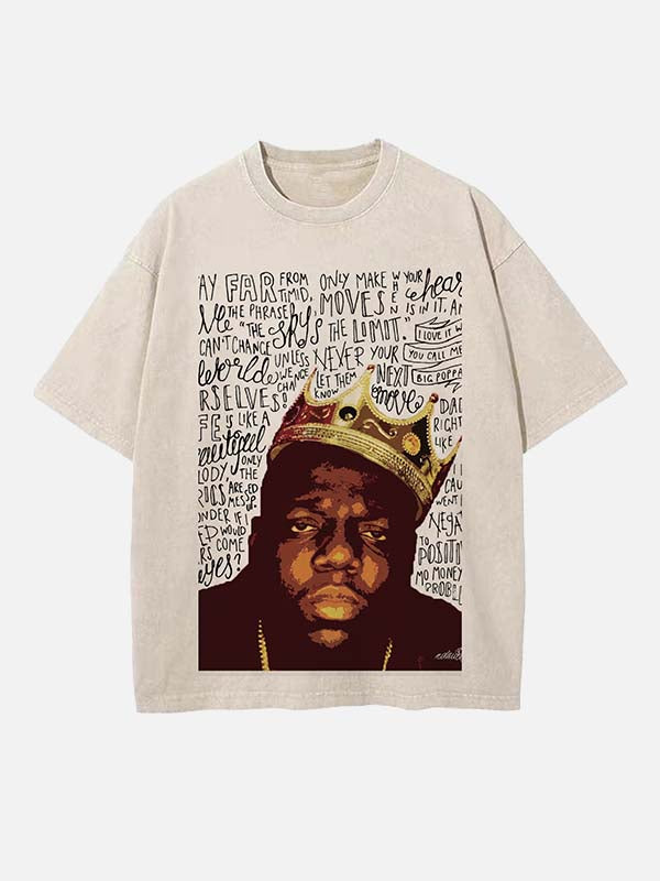 The Notorious B.I.G. Print Round Neck T-shirt