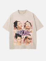 Kali Uchis Print Round Neck T-shirt