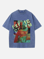 Rihanna Print Round Neck T-shirt