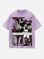 Evanescence Print Round Neck T-shirt