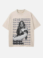Tate McRae Print Round Neck T-shirt