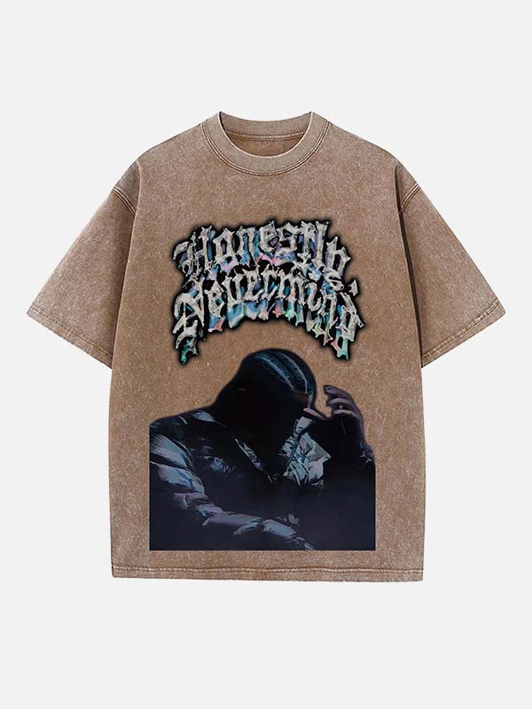 Drake Print Round Neck T-shirt