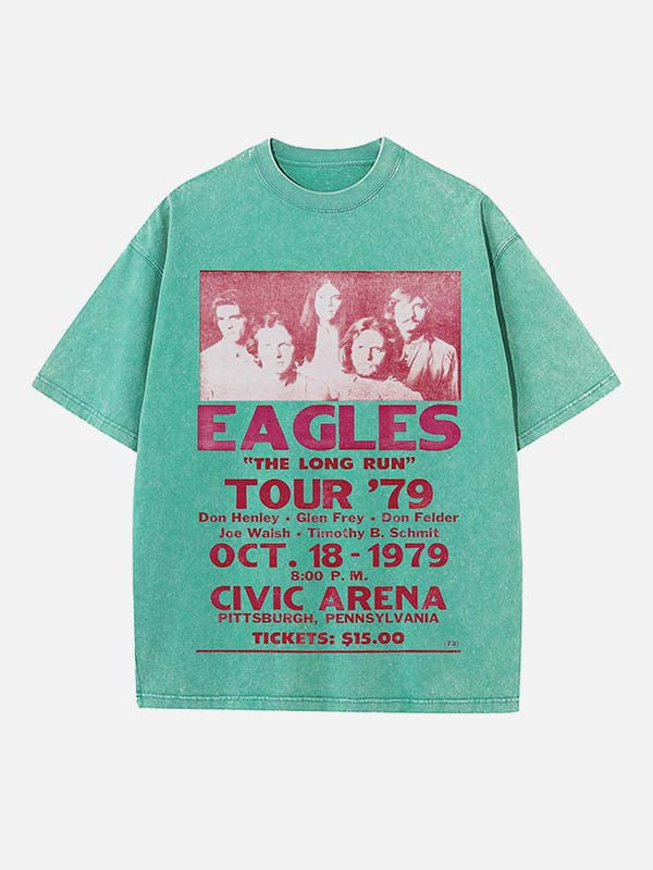 Eagles Print Round Neck T-shirt