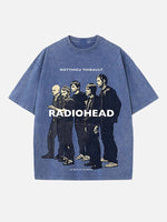 Radiohead Print Round Neck T-shirt